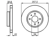 Bremsscheibe BOSCH 0 986 478 512