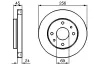 Bremsscheibe BOSCH 0 986 478 531 Bild Bremsscheibe BOSCH 0 986 478 531