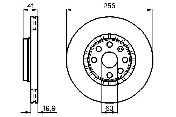 Bremsscheibe Vorderachse BOSCH 0 986 478 535