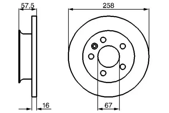 Bremsscheibe Vorderachse BOSCH 0 986 478 544 Bild Bremsscheibe Vorderachse BOSCH 0 986 478 544