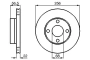 Bremsscheibe BOSCH 0 986 478 550