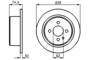 Bremsscheibe BOSCH 0 986 478 563