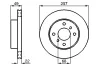 Bremsscheibe BOSCH 0 986 478 567 Bild Bremsscheibe BOSCH 0 986 478 567