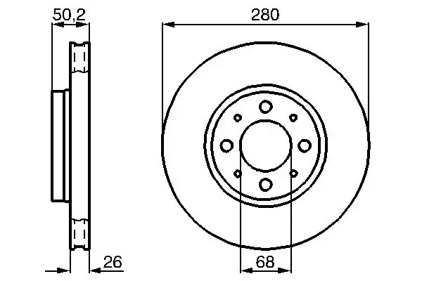 Bremsscheibe BOSCH 0 986 478 602