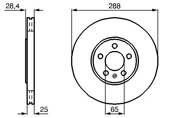 Bremsscheibe BOSCH 0 986 478 619