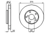 Bremsscheibe BOSCH 0 986 478 632 Bild Bremsscheibe BOSCH 0 986 478 632