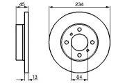 Bremsscheibe Vorderachse BOSCH 0 986 478 636