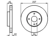 Bremsscheibe BOSCH 0 986 478 638