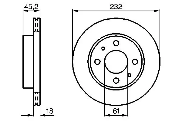 Bremsscheibe BOSCH 0 986 478 650