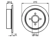 Bremsscheibe BOSCH 0 986 478 672