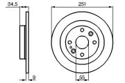 Bremsscheibe BOSCH 0 986 478 701