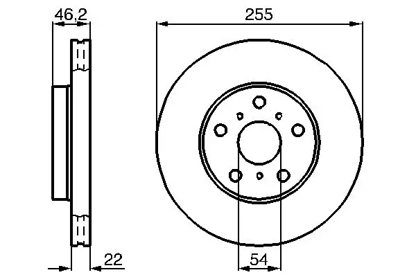 Bremsscheibe BOSCH 0 986 478 725