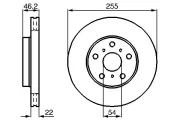 Bremsscheibe BOSCH 0 986 478 725