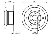 Bremsscheibe BOSCH 0 986 478 742