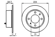 Bremsscheibe BOSCH 0 986 478 749