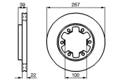 Bremsscheibe BOSCH 0 986 478 806