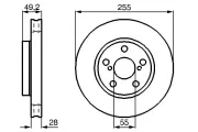 Bremsscheibe BOSCH 0 986 478 858