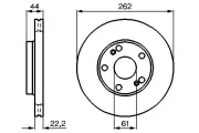 Bremsscheibe BOSCH 0 986 478 864