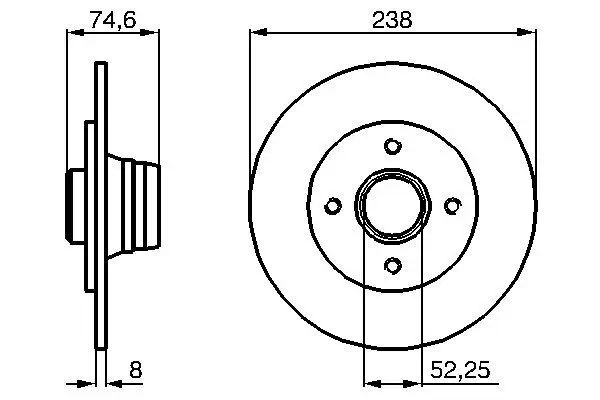 Bremsscheibe BOSCH 0 986 478 866