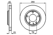 Bremsscheibe BOSCH 0 986 478 890