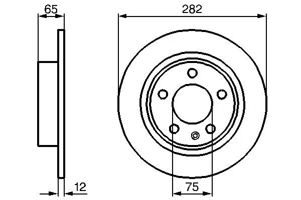 Bremsscheibe BOSCH 0 986 478 891