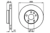 Bremsscheibe BOSCH 0 986 478 893 Bild Bremsscheibe BOSCH 0 986 478 893