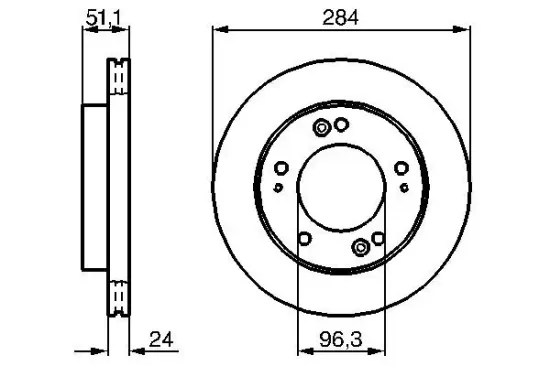 Bremsscheibe Vorderachse BOSCH 0 986 479 020 Bild Bremsscheibe Vorderachse BOSCH 0 986 479 020