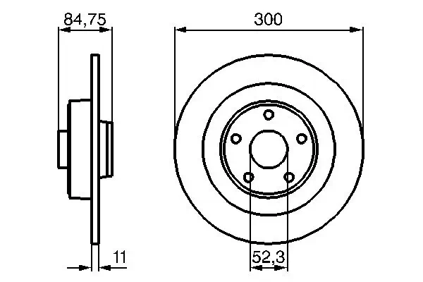 Bremsscheibe BOSCH 0 986 479 083