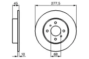 Bremsscheibe BOSCH 0 986 479 105