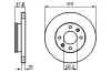 Bremsscheibe BOSCH 0 986 479 206 Bild Bremsscheibe BOSCH 0 986 479 206