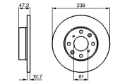 Bremsscheibe Vorderachse BOSCH 0 986 479 240