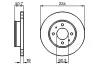 Bremsscheibe BOSCH 0 986 479 264 Bild Bremsscheibe BOSCH 0 986 479 264