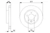 Bremsscheibe Vorderachse BOSCH 0 986 479 287 Bild Bremsscheibe Vorderachse BOSCH 0 986 479 287