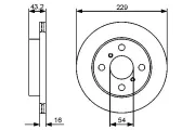 Bremsscheibe BOSCH 0 986 479 417