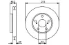 Bremsscheibe BOSCH 0 986 479 425 Bild Bremsscheibe BOSCH 0 986 479 425