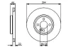 Bremsscheibe Vorderachse BOSCH 0 986 479 438 Bild Bremsscheibe Vorderachse BOSCH 0 986 479 438