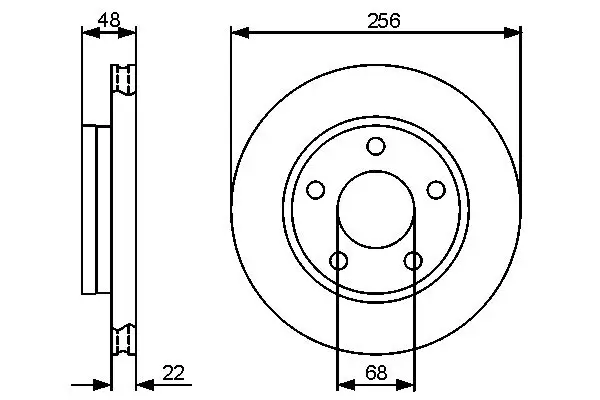 Bremsscheibe BOSCH 0 986 479 463