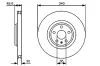 Bremsscheibe BOSCH 0 986 479 464 Bild Bremsscheibe BOSCH 0 986 479 464