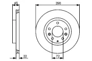 Bremsscheibe BOSCH 0 986 479 474