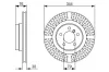 Bremsscheibe Vorderachse BOSCH 0 986 479 489 Bild Bremsscheibe Vorderachse BOSCH 0 986 479 489