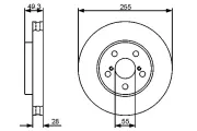 Bremsscheibe BOSCH 0 986 479 490