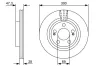 Bremsscheibe Vorderachse BOSCH 0 986 479 537 Bild Bremsscheibe Vorderachse BOSCH 0 986 479 537