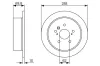 Bremsscheibe Hinterachse BOSCH 0 986 479 614 Bild Bremsscheibe Hinterachse BOSCH 0 986 479 614