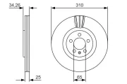 Bremsscheibe BOSCH 0 986 479 642