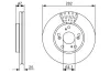 Bremsscheibe Vorderachse BOSCH 0 986 479 686