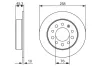 Bremsscheibe BOSCH 0 986 479 697 Bild Bremsscheibe BOSCH 0 986 479 697