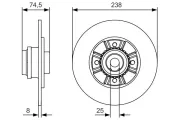 Bremsscheibe BOSCH 0 986 479 760