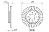 Bremsscheibe Vorderachse BOSCH 0 986 479 788 Bild Bremsscheibe Vorderachse BOSCH 0 986 479 788