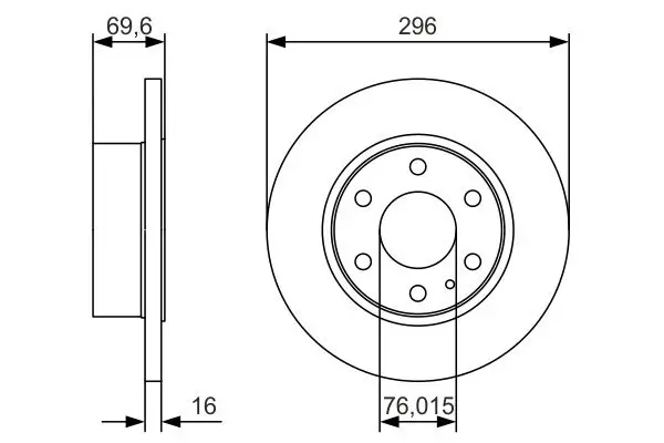 Bremsscheibe BOSCH 0 986 479 A51