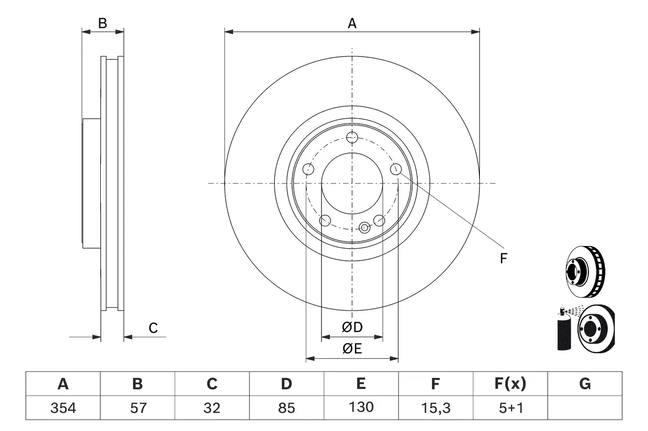 Bremsscheibe BOSCH 0 986 479 J04